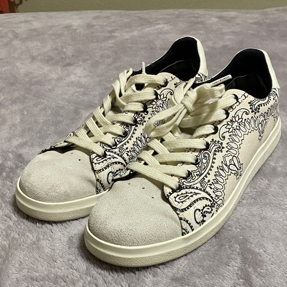 Tory Burch Black and White Sneakers